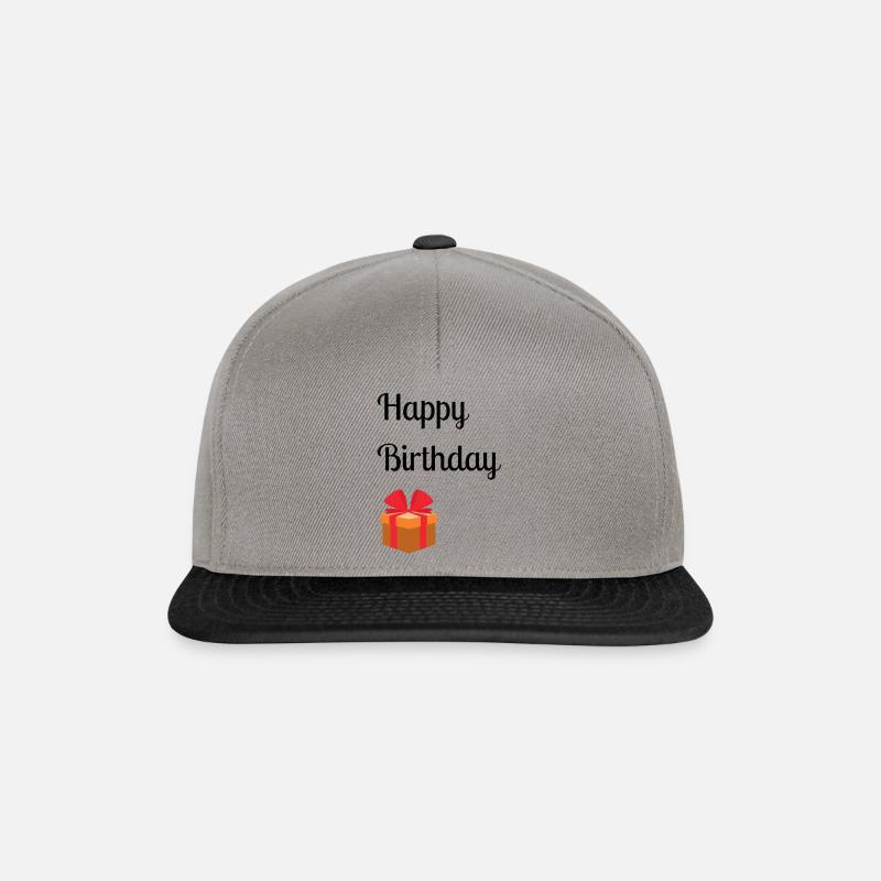 Happy Birthday - Snapback Cap - Graphit/Schwarz