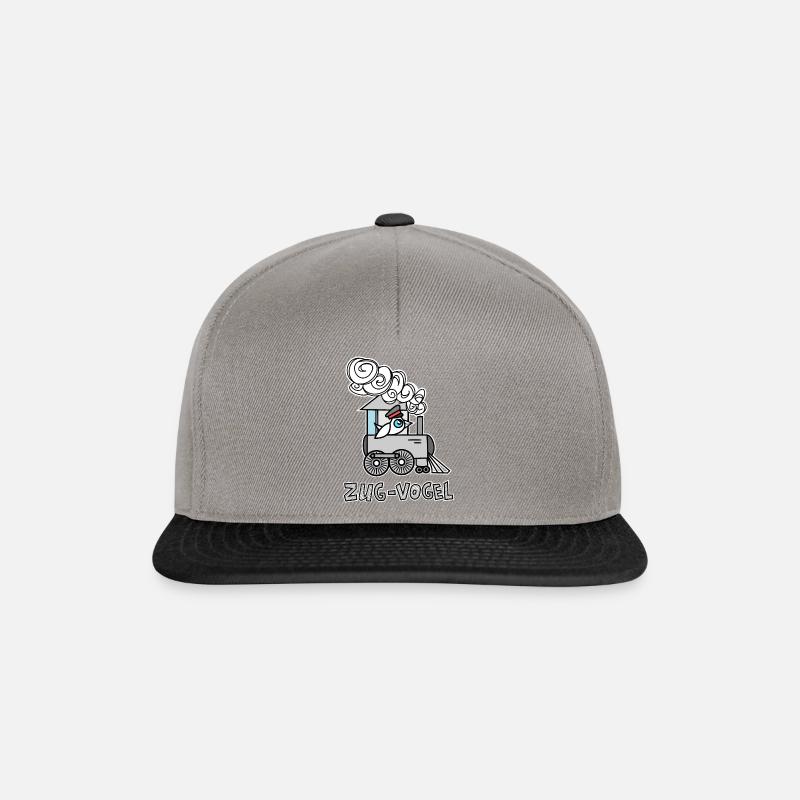 Zug Vogel in der Bahn ist kein Lok Vogel Kinder - Snapback Cap - Graphit/Schwarz