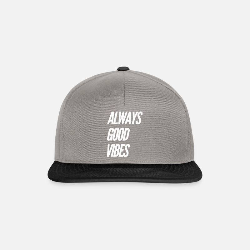 Good vibes - Snapback Cap - graphite/black
