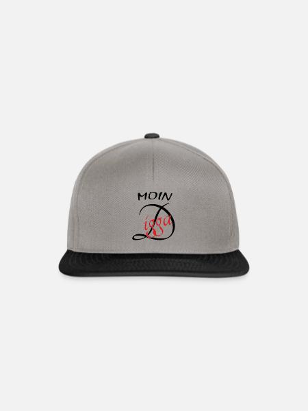 Moin Digga - Snapback Cap - Graphit/Schwarz