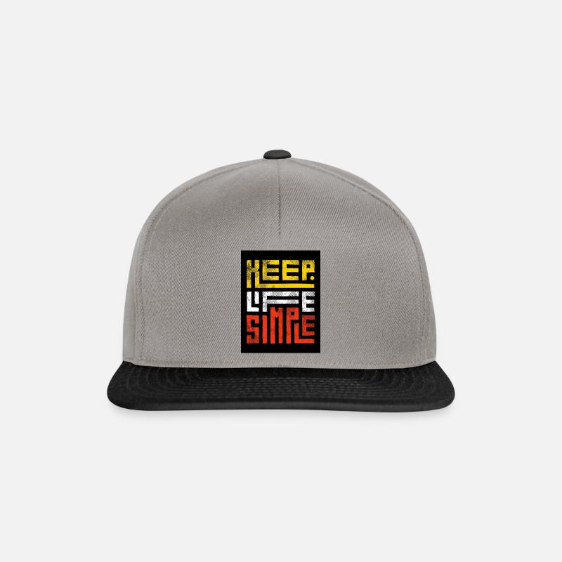 Ein einfaches Leben - Snapback Cap - Graphit/Schwarz