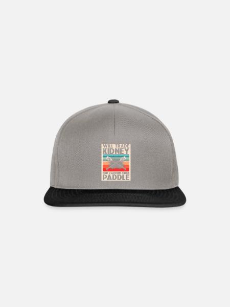 Drachenboot und Drachenboot Crew - Snapback Cap - Graphit/Schwarz
