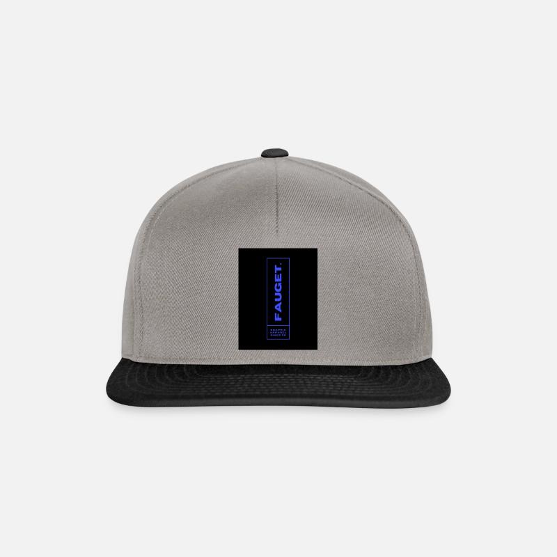 FAUGET - Snapback Cap - Graphit/Schwarz