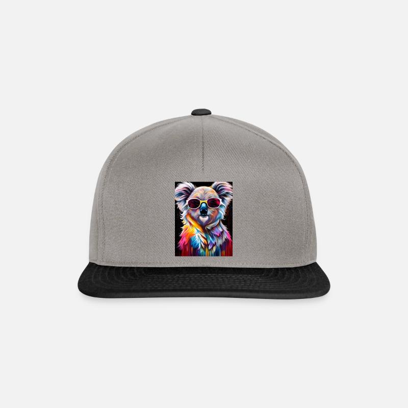 Lunettes de soleil Koala - Casquette snapback - gris graphite/noir