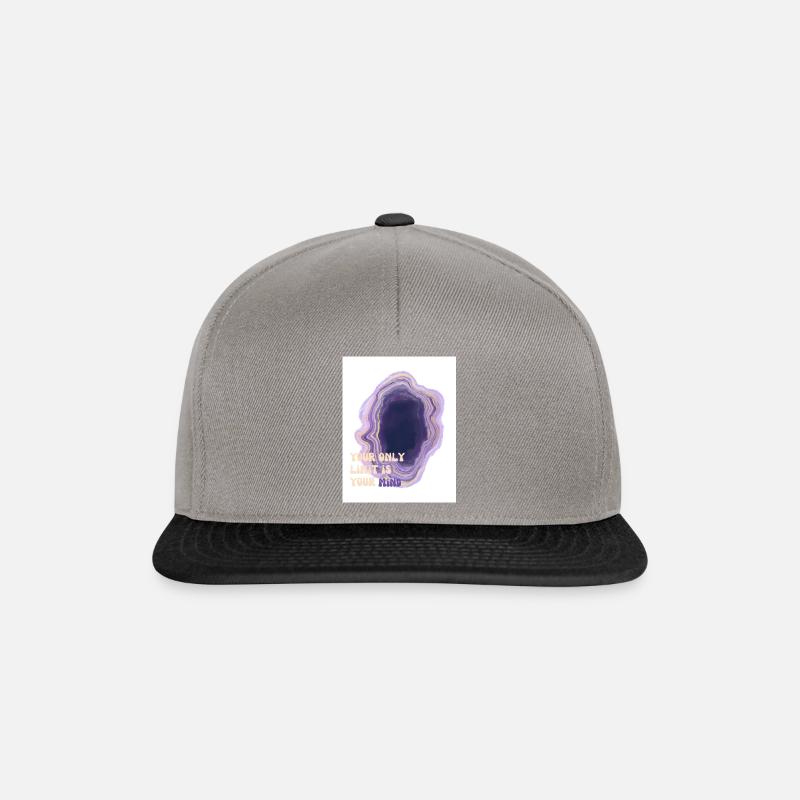 Quote your only limit is your mind - Snapback Cap - Graphit/Schwarz