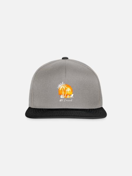 Klassische Gitarre Fingerpicking Akustik Strand - Snapback Cap - Graphit/Schwarz