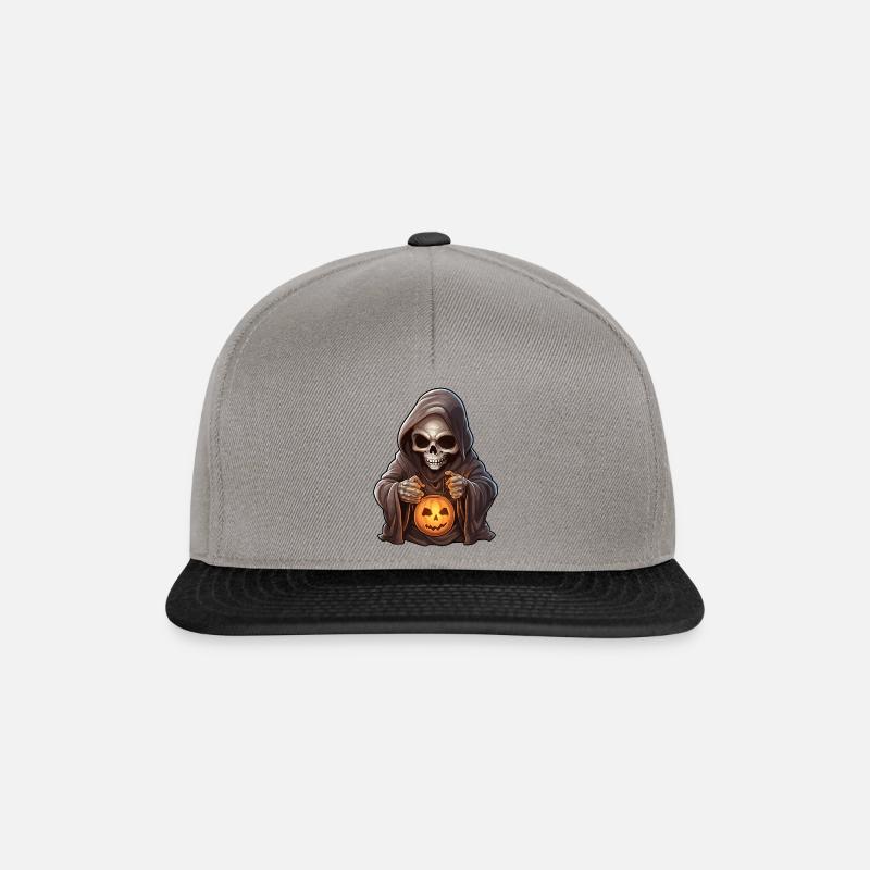 Skeleton Halloween Cartoon - Snapback Cap - graphite/black