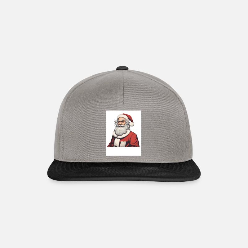 Frohe Festtage mit Santa - Snapback Cap - Graphit/Schwarz