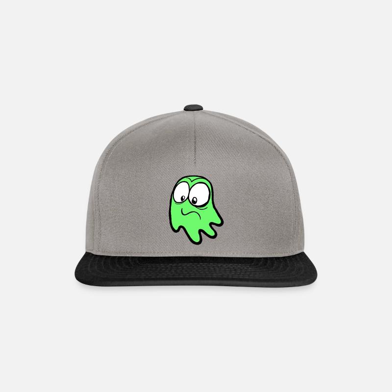 Heuli in grün - Snapback Cap - Graphit/Schwarz