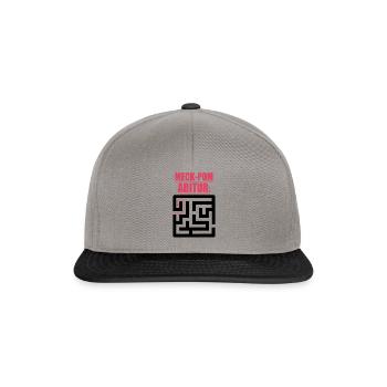 Abitur Abschluss Prüfung Sprüche lustig Meck-Pomm - Snapback Cap - Graphit/Schwarz - Vorne