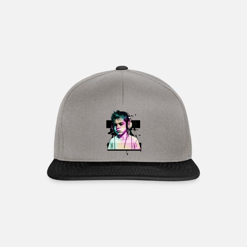 Kiddy 02 - Snapback Cap - Graphit/Schwarz