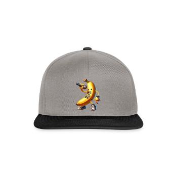 Peel the Beat Banana Music - Casquette snapback - gris graphite/noir - Devant