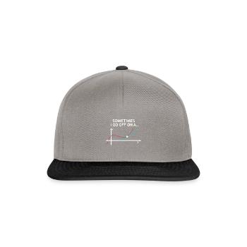 Maths maths équation enseignant - Casquette snapback - gris graphite/noir - Devant