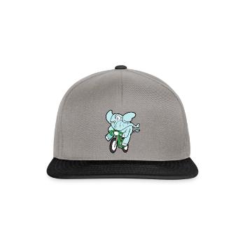 Cute Funny Cool Elephant Elephant - Snapback Cap - graphite/black - Front