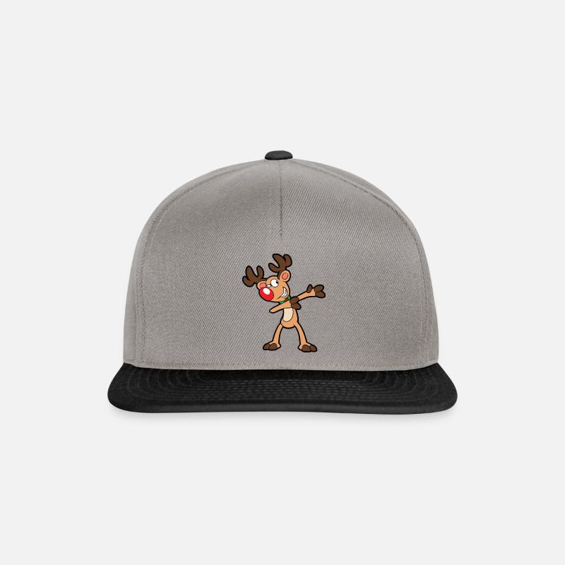 Weihnachten Dabbing Dab Rentier - Snapback Cap - Graphit/Schwarz