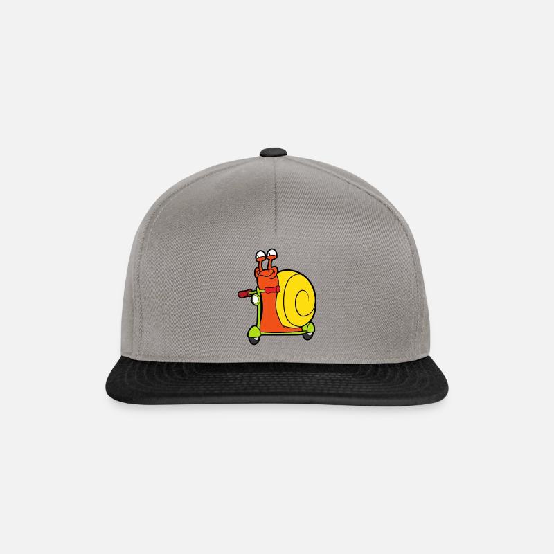escargot - Casquette snapback - gris graphite/noir