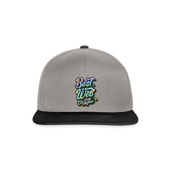 Meilleur concepteur Web - Casquette snapback - gris graphite/noir - Devant