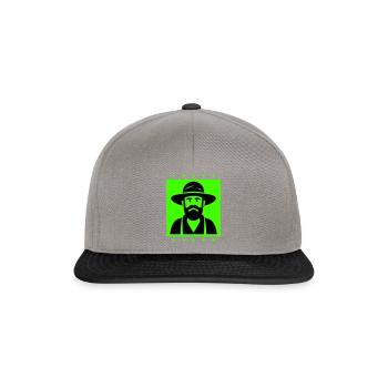 Agriculteur Silhouette de fermier - Casquette snapback - gris graphite/noir - Devant