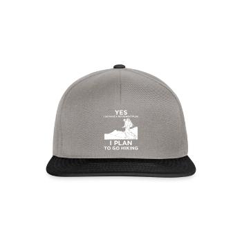 Yes I Do Have A Retirement Plan - Hiking Mountain - Snapback Cap - graphite/black - Front
