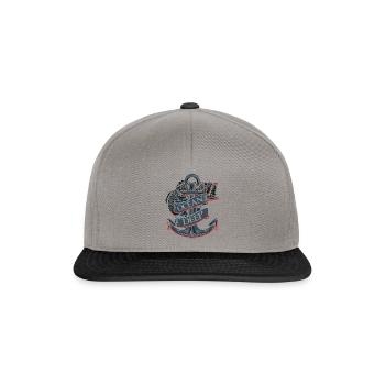 Ocean Deep Anchor - Snapback Cap - graphite/black - Front