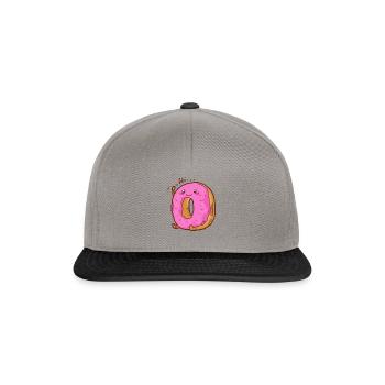 Donut Donuts Kawaii Bonbons Glaçage Sucré - Casquette snapback - gris graphite/noir - Devant