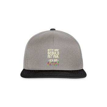 S'il vous plaît soyez patient, je suis autiste spectre - Casquette snapback - gris graphite/noir - Devant