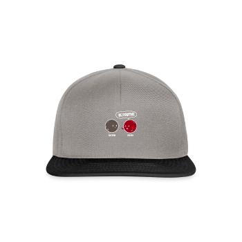Proton Elektron Sei Positive - Be Positive - Snapback Cap - Graphit/Schwarz - Vorne