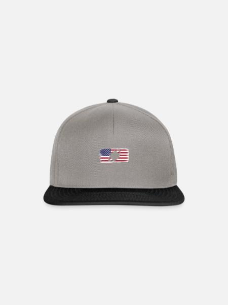 American Flag Fußball - Snapback Cap - Graphit/Schwarz