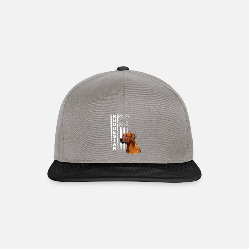 Rhodesian Ridgeback - Snapback Cap - graphite/black