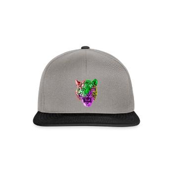 Tiger animals animal rights - Snapback Cap - graphite/black - Front