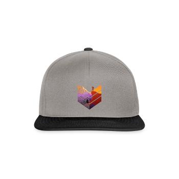 Bergstein Bergsteiger Wandern Wanderung Geschenk - Snapback Cap - Graphit/Schwarz - Vorne