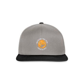 brooms are for amateurs Hexe auf T-Rex Halloween - Snapback Cap - Graphit/Schwarz - Vorne