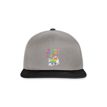 Pädiatrische Ergotherapie OT - Snapback Cap - Graphit/Schwarz - Vorne