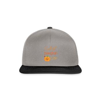 citrouille la plus mignonne jamais - Casquette snapback - gris graphite/noir - Devant