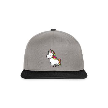 Cute unicorn - Snapback Cap - graphite/black - Front