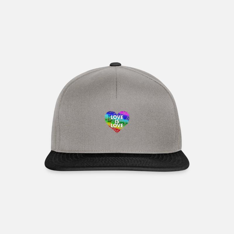 Love Is Love Sf - Snapback Cap - Graphit/Schwarz