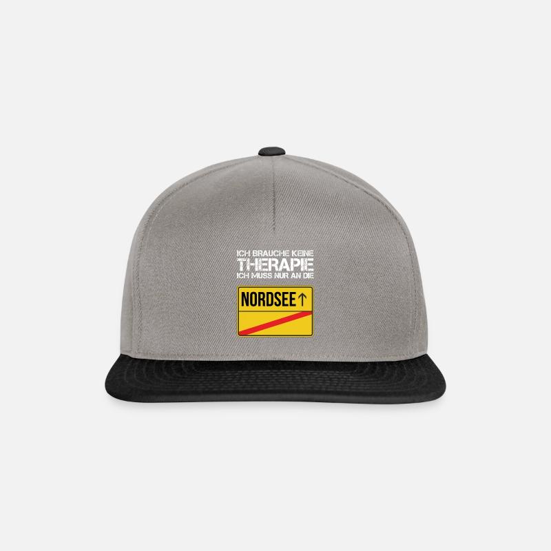 Nordsee - Snapback Cap - Graphit/Schwarz