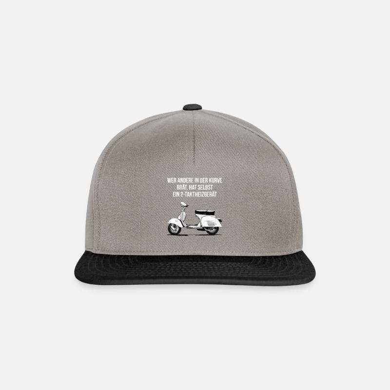Motorroller - Snapback Cap - Graphit/Schwarz