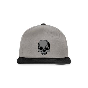 tete de mort crane 1511246 - Casquette snapback - gris graphite/noir - Devant