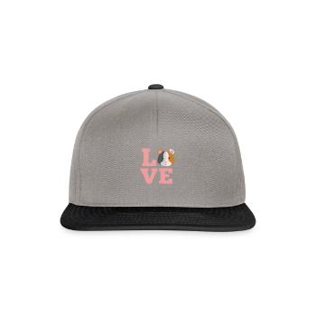 Guinea pig guinea pig guinea pigs gift - Snapback Cap - graphite/black - Front