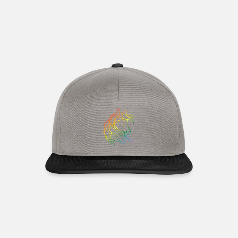 Chevaux Equitation Equitation Equitation Equitation - Casquette snapback - gris graphite/noir