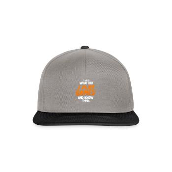 Gamer - Snapback Cap - Graphit/Schwarz - Vorne