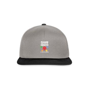 D20 - Snapback Cap - Graphit/Schwarz - Vorne