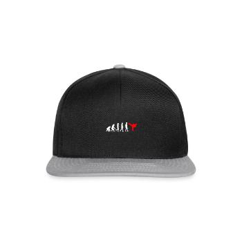 Karaté Développement - Evolution d'un combattant de karaté - Casquette snapback - noir/gris - Devant