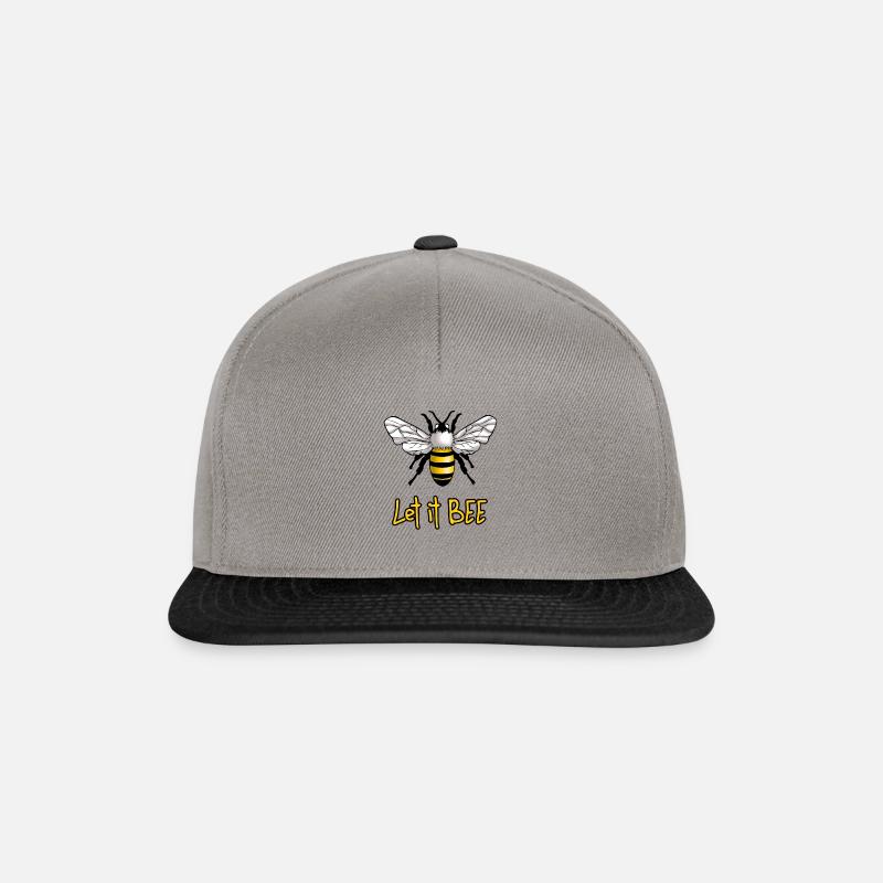 Let it Bee Biene - Snapback Cap - Graphit/Schwarz