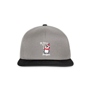 Penguin Patronus - Snapback Cap - graphite/black - Front