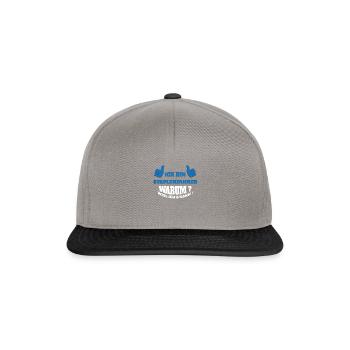 Staplerfahrer Stapler Lagerist Geschenkidee spruch - Snapback Cap - Graphit/Schwarz - Vorne