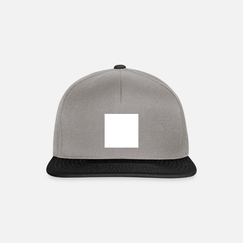 Carré blanc, arrière-plan quadrilatère - Casquette snapback - gris graphite/noir