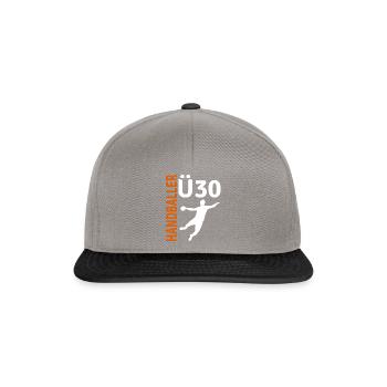 30 geburtstag geschenk handball ü30 Kreisläufer - Snapback Cap - Graphit/Schwarz - Vorne