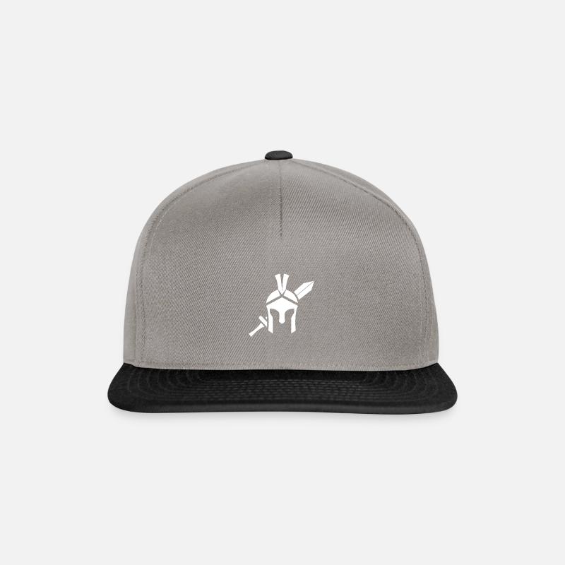 Helmet and sword - Snapback Cap - graphite/black